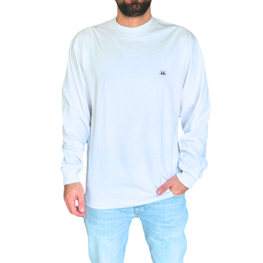 Playera Manga Larga Modelo Bark Color Blanco