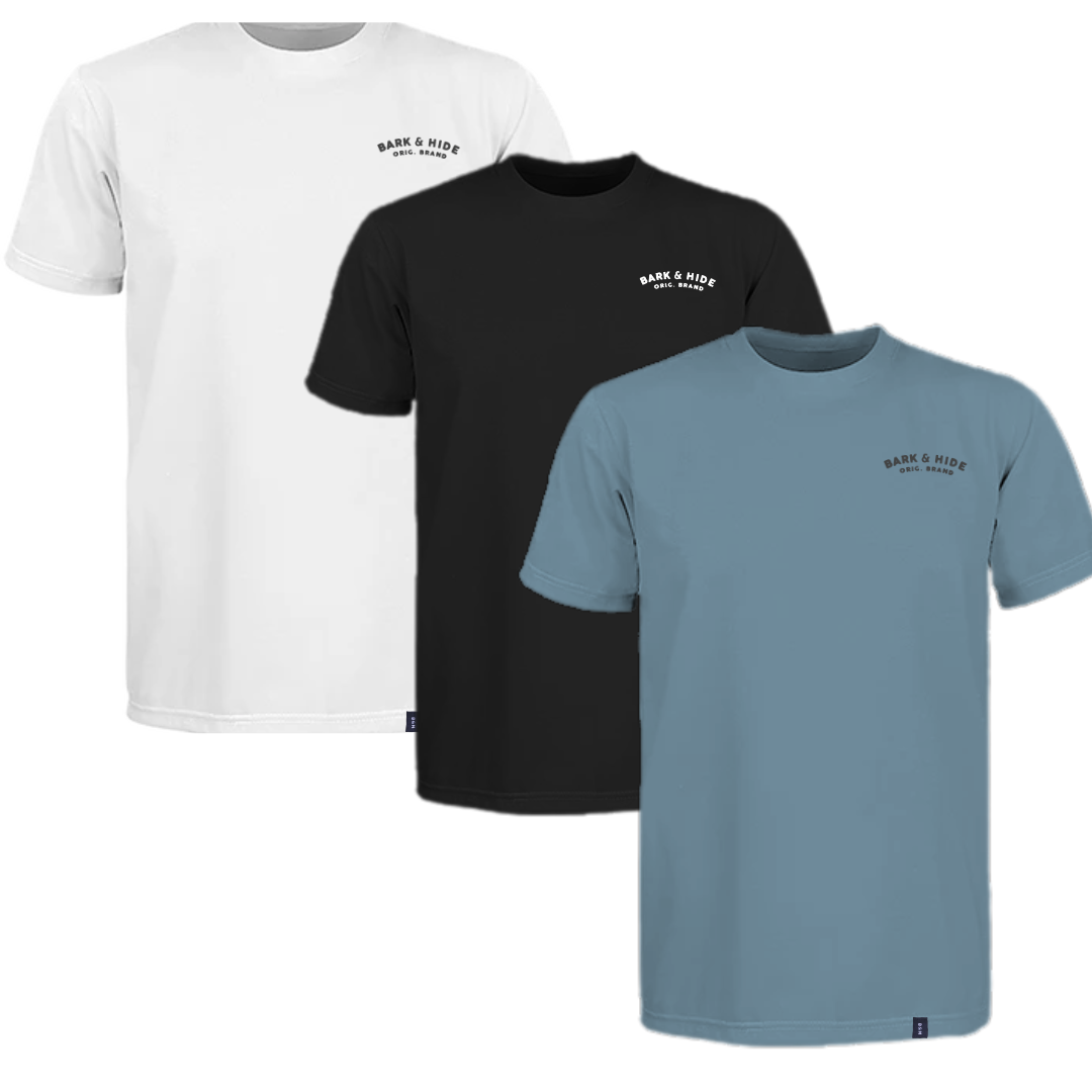 Set 3 Playera Para Hombre Manga Corta Algodón Premium modelo Hide