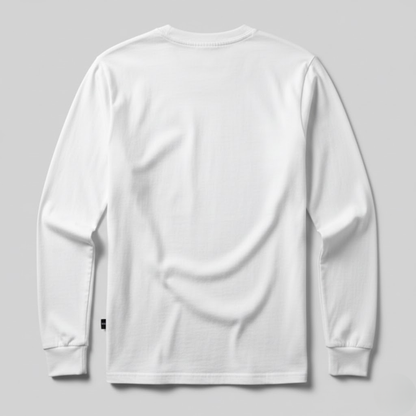 Playera Manga Larga Modelo Bark Color Blanco
