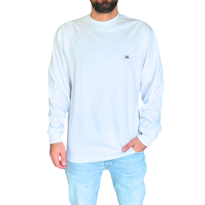 Playera Manga Larga Modelo Bark Color Blanco