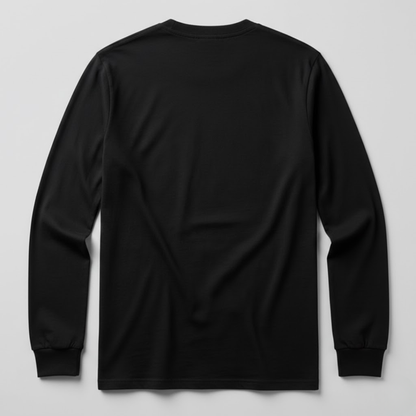 Playera Manga Larga Modelo Hide Color Negro