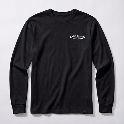 Playera Manga Larga Modelo Hide Color Negro