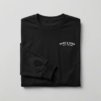 Playera Manga Larga Modelo Hide Color Negro