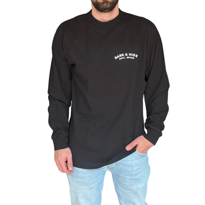 Playera Manga Larga Modelo Hide Color Negro