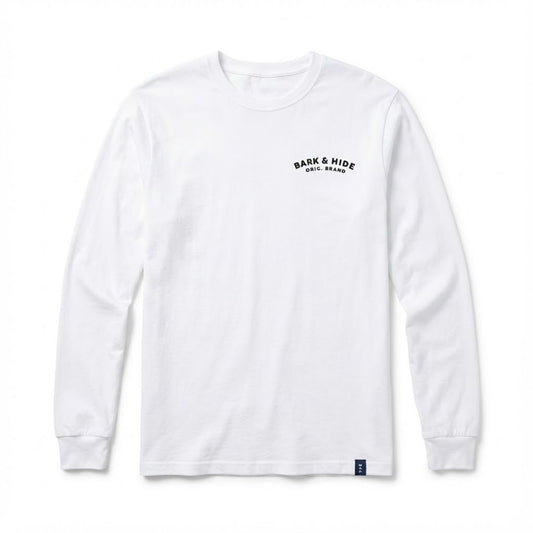 Playera Manga Larga Modelo Hide Color Blanco