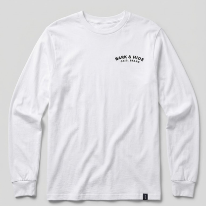 Playera Manga Larga Modelo Hide Color Blanco