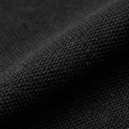 Polo en Contraste Modelo Bark Negro y Blanco