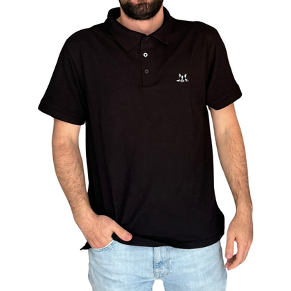 Polo Clásica Modelo Bark Color Negro