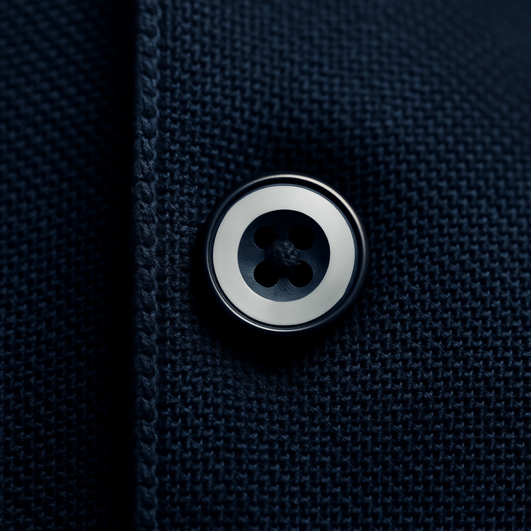 Polo Clásica Modelo Bark Color Azul Marino