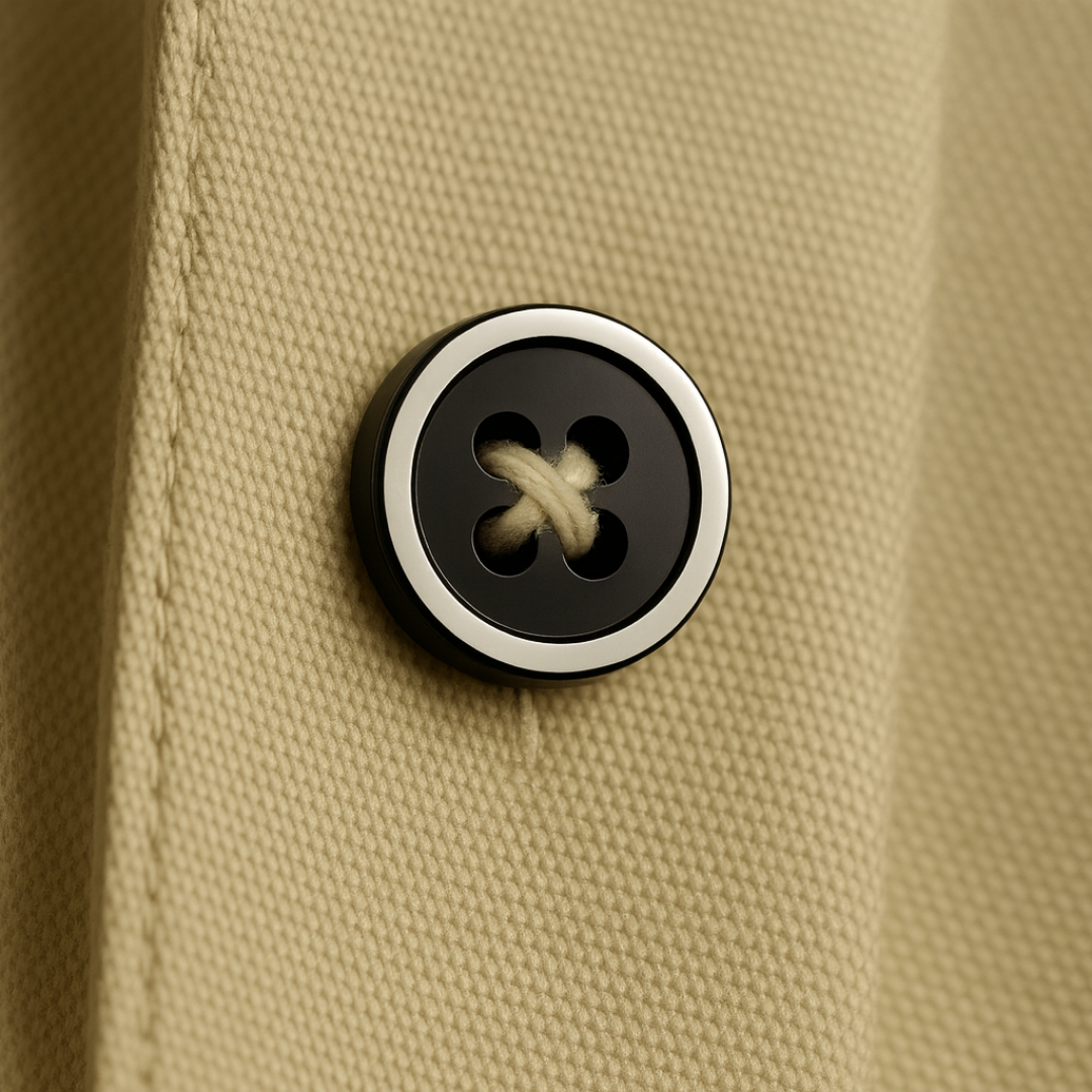 Playera polo de algodón manga corta casual para hombre Bark Beige