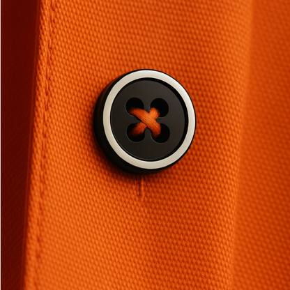 Playera polo de algodón manga corta casual para hombre Bark  Naranja