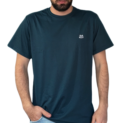 Playera Manga Corta Modelo Bark Color Verde Oscuro