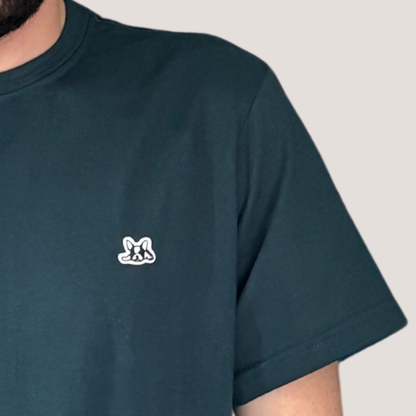 Playera Manga Corta Modelo Bark Color Verde Oscuro
