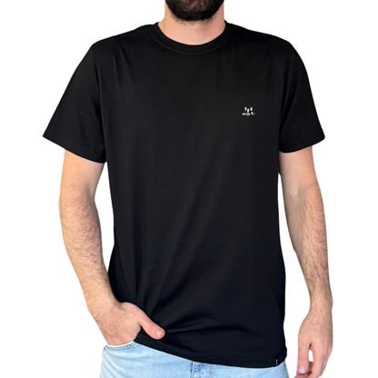 Playera Manga Corta Modelo Bark Color Negro