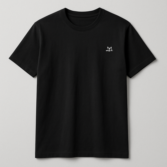 Playera Manga Corta Modelo Bark Color Negro