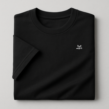 Playera Manga Corta Modelo Bark Color Negro