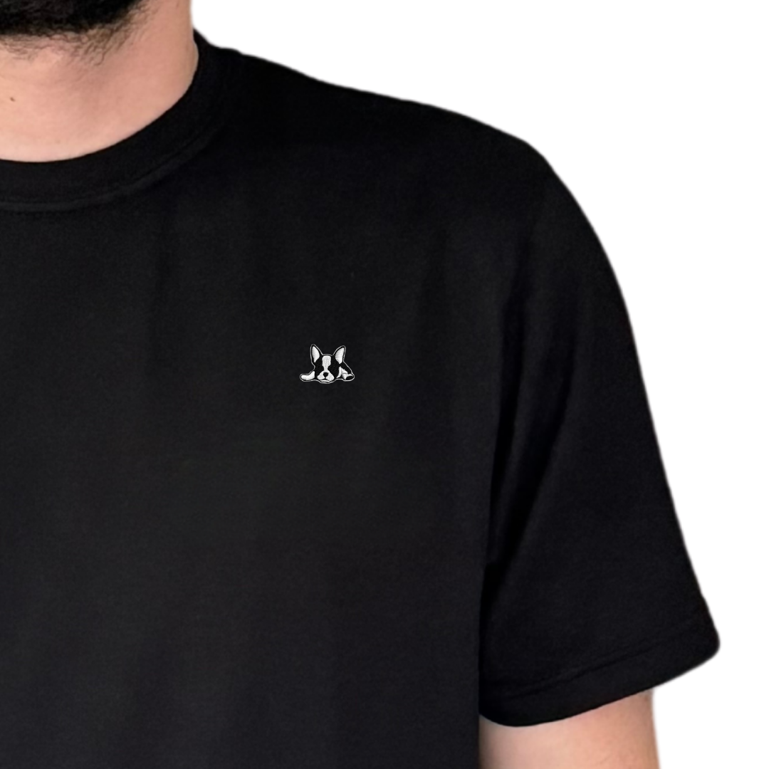 Playera Manga Corta Modelo Bark Color Negro