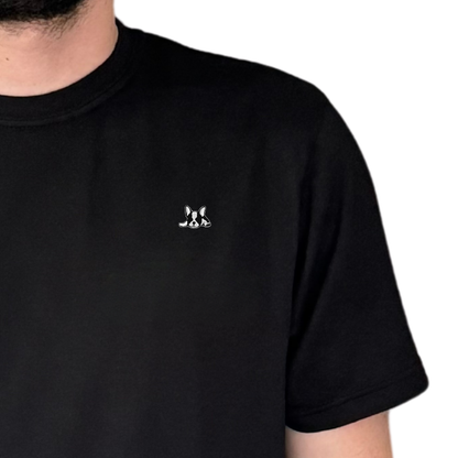 Playera Manga Corta Modelo Bark Color Negro