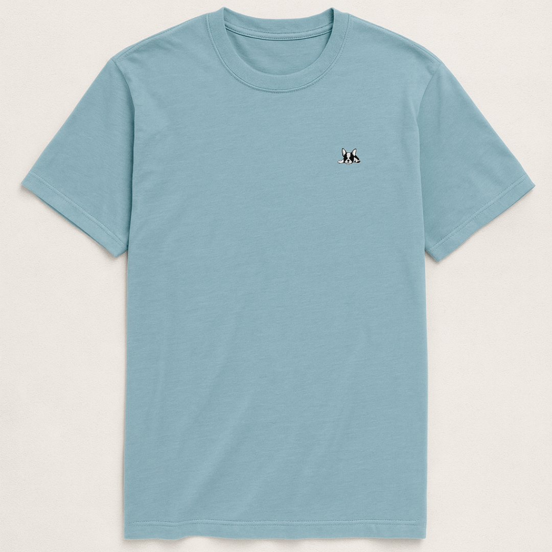 Playera Manga Corta Modelo Bark Color Azul Claro