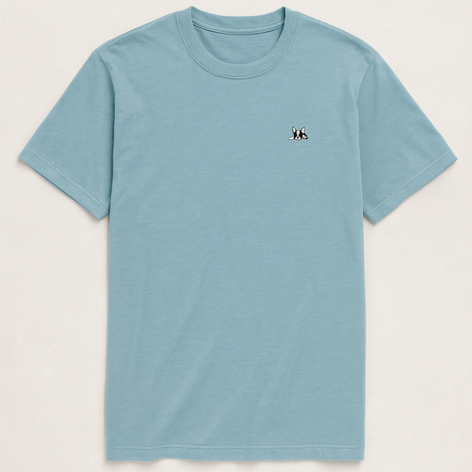 Playera Manga Corta Modelo Bark Color Azul Claro