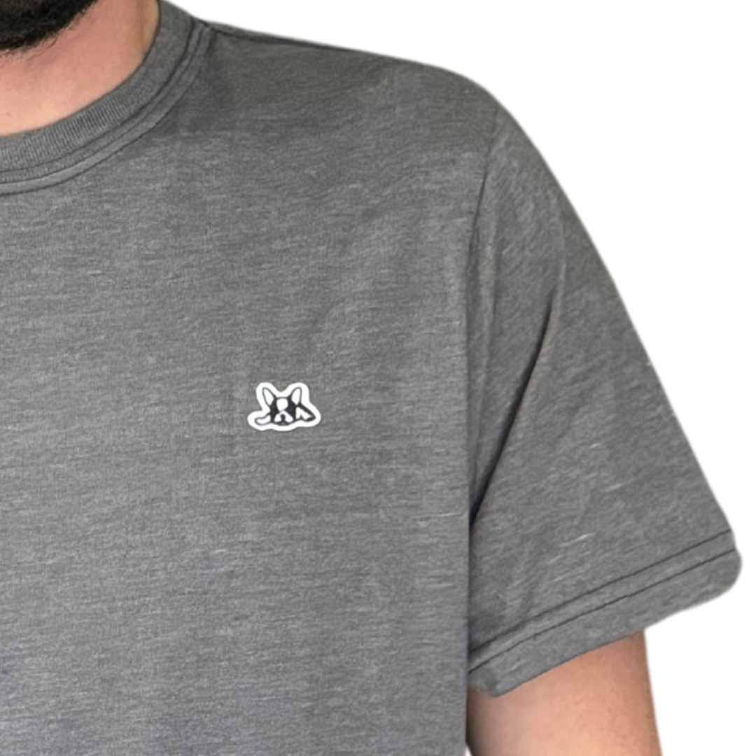 Playera Manga Corta Modelo Bark Color Gris