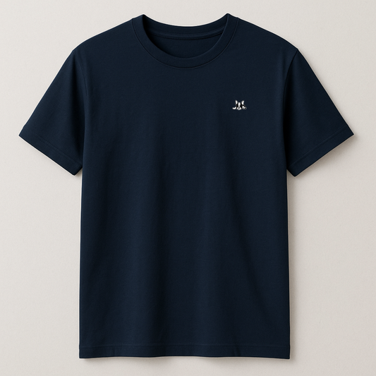 Playera Manga Corta Modelo Bark Color Marino