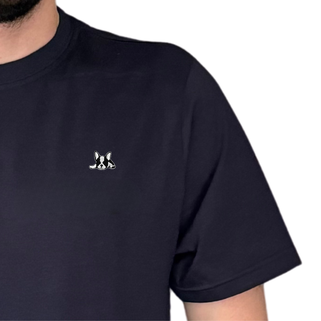 Playera Manga Corta Modelo Bark Color Marino