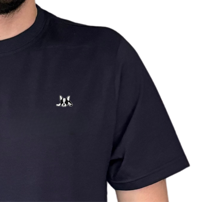 Playera Manga Corta Modelo Bark Color Marino