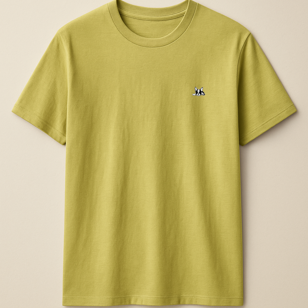 Playera Manga Corta Modelo Bark Color Verde Olivo