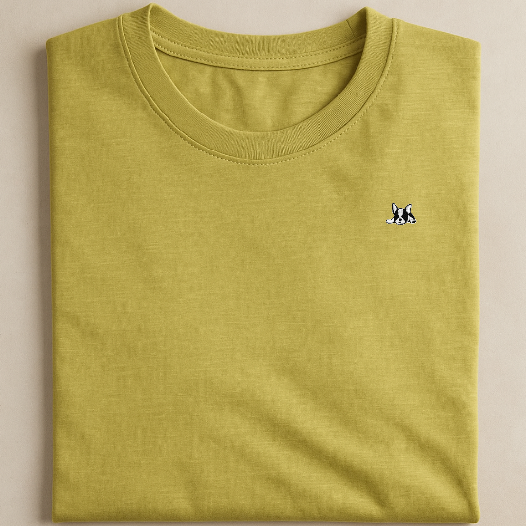 Playera Manga Corta Modelo Bark Color Verde Olivo