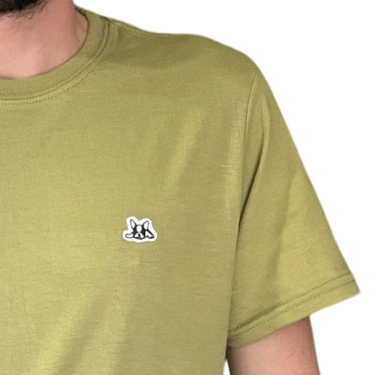 Playera Manga Corta Modelo Bark Color Verde Olivo