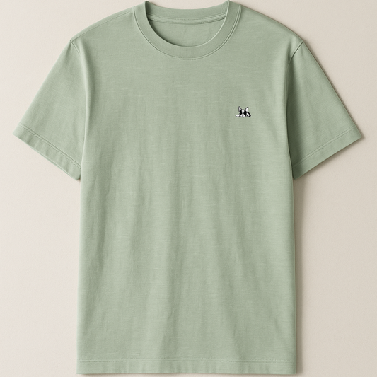 Playera Manga Corta Modelo Bark Color Verde Menta