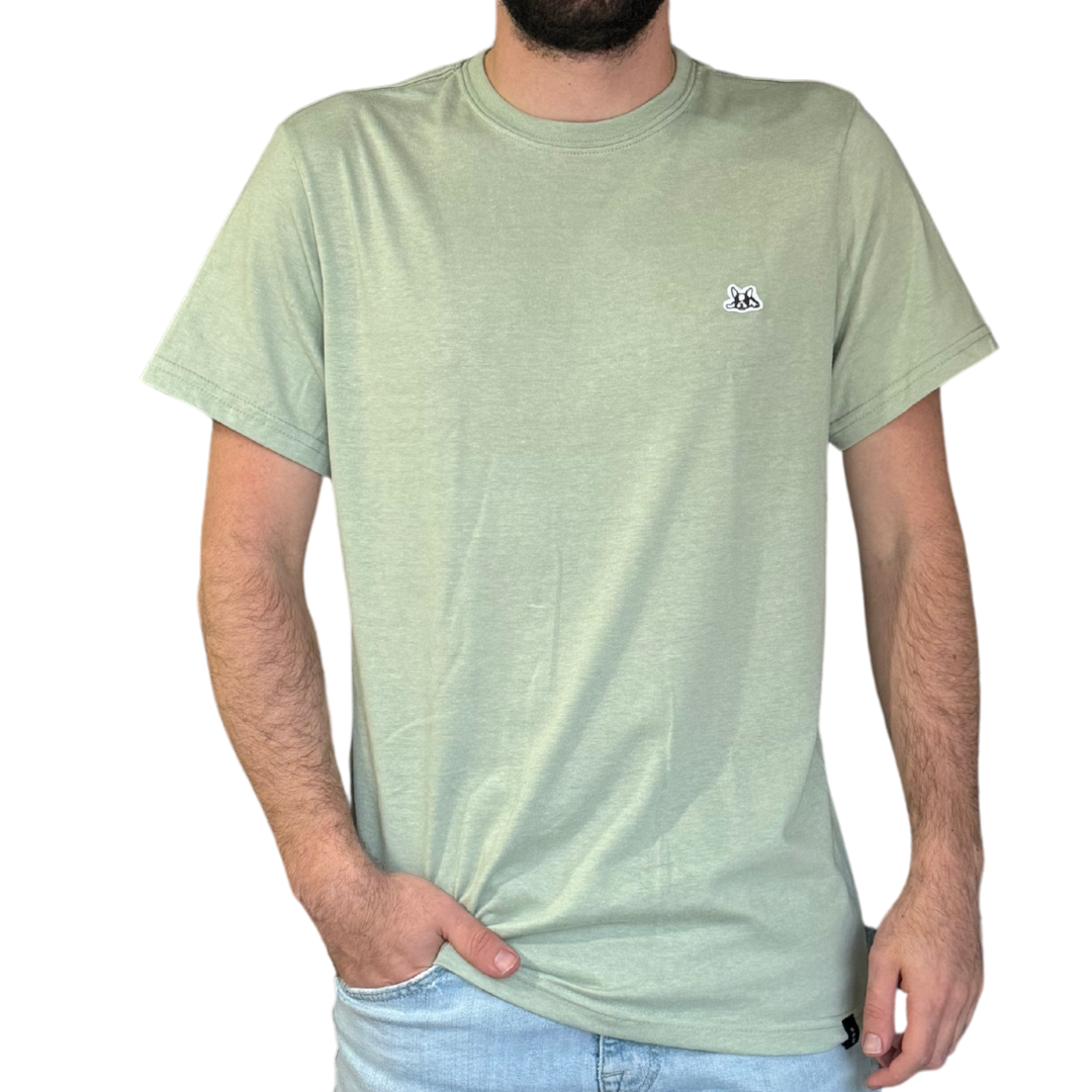 Playera Manga Corta Modelo Bark Color Verde Menta
