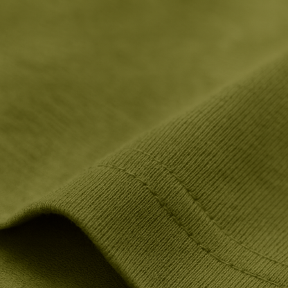 Playera de algodón manga corta casual para hombre Bark Verde Militar