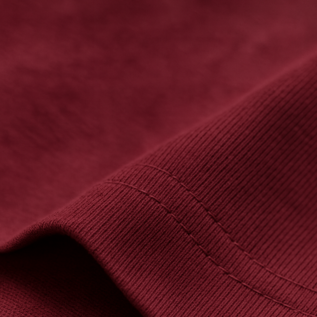 Playera de algodón manga corta casual para hombre Bark Vino