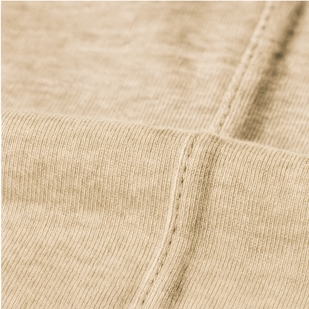 Playera de algodón manga corta casual para hombre Bark  Beige