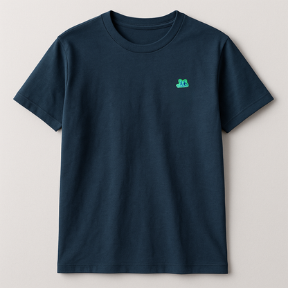 Playera en Contraste Manga Corta Modelo Bark Color Verde