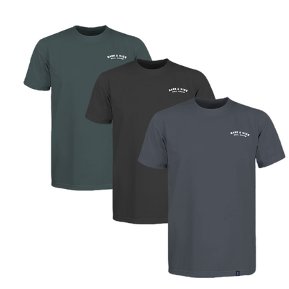 Set 3 Playeras Hombre Cuello Redondo Manga Corta Modelo Hide