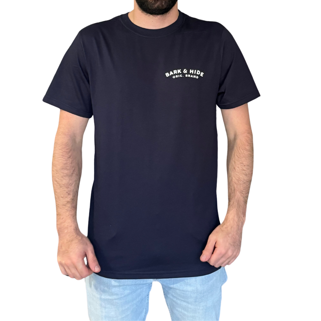 Playera Manga Corta Modelo Hide Color Marino