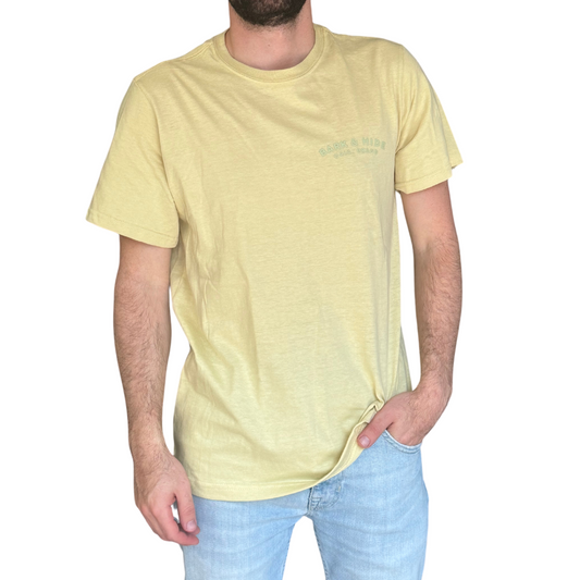 Playera en Contraste Manga Corta Modelo Hide Color Grain