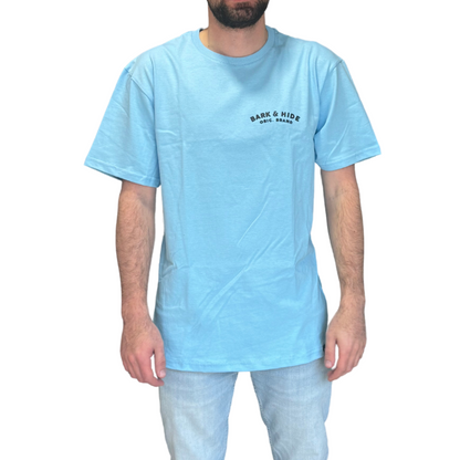 Playera en Contraste Manga Corta Modelo Hide Color Sea Spray