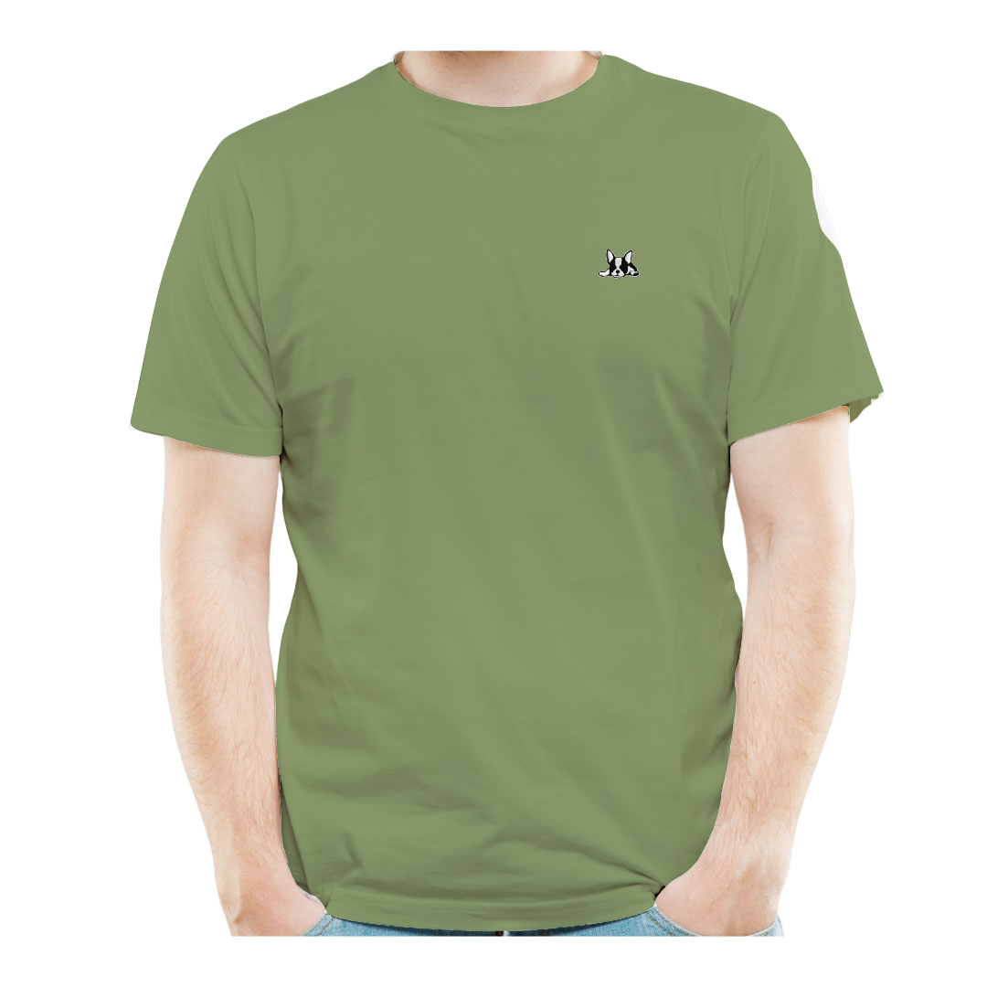 Set 3 Playeras Hombre Cuello Redondo Manga Corta Modelo Bark